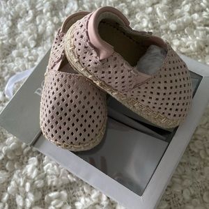Robeez Pink Sparkle Leather Espadrilles